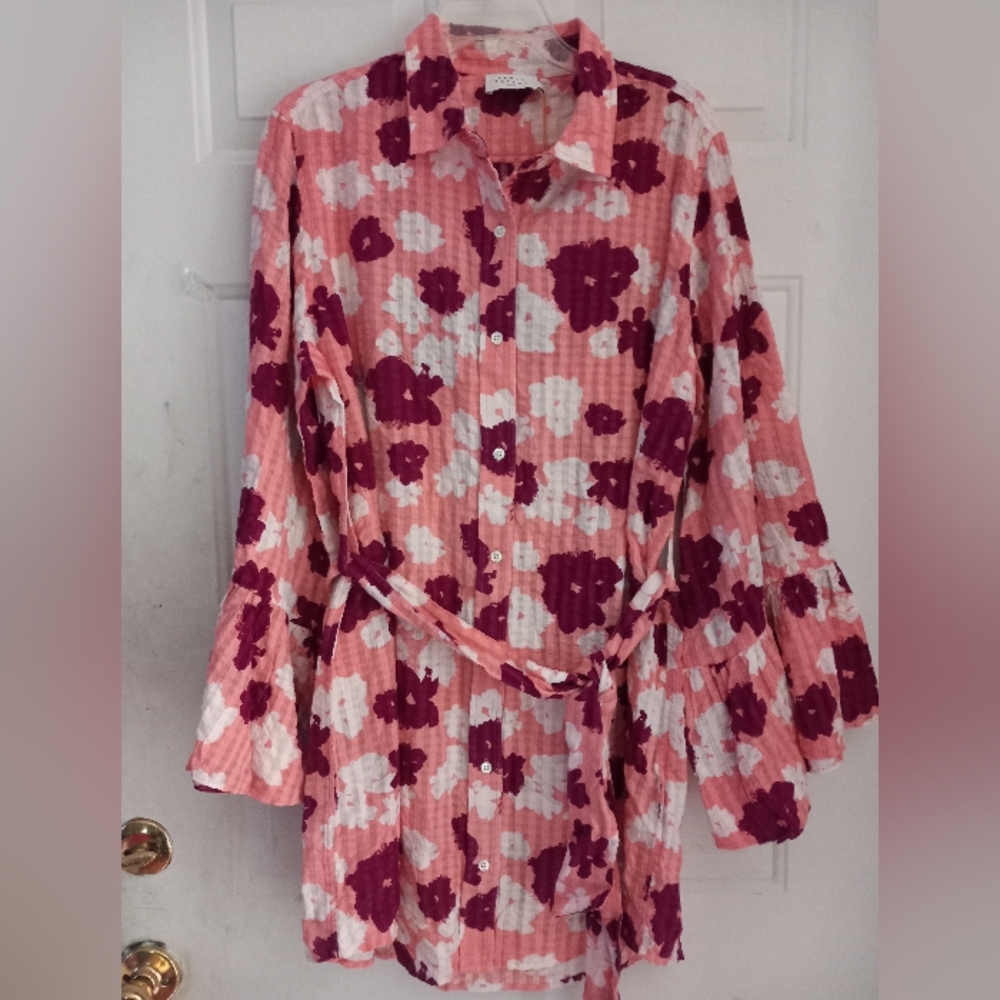 Tanya Taylor Alena Dress bell sleeve size 12
